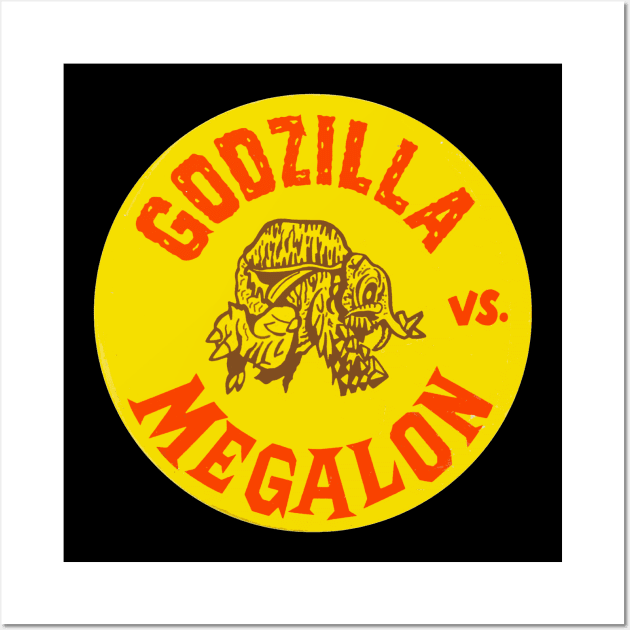 Godzilla vs. Megalon 70s promo Wall Art by Pop Fan Shop